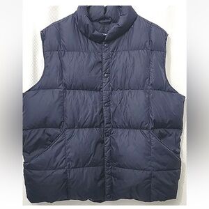 Lands' End Men's Navy Puffer Vest XL